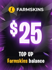 Farmskins Wallet Card 25 USD - FARMSKINS.COM Key - GLOBAL FARMSKINS.COM Anahtar KÜRESEL