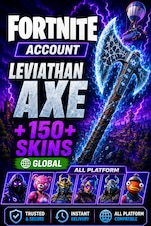 Fortnite Account (All Platform) Leviathan Axe with 150+ Skins Fortnite Cont GLOBAL
