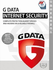 G Data Internet Security - PC 3 Geräte 1 Jahr G Data Schlüssel GLOBAL
