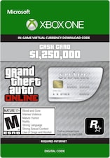 Grand Theft Auto Online: Great White Shark Cash Card - 1250000 $ Xbox One Xbox Live Key GLOBAL
