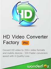 HD Video Converter Factory Pro - PC 1 Apparaat Levenslang Wonderfox Sleutel GLOBAL