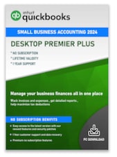 Intuit Quickbooks Desktop Pro - Premier Plus 2024 PC 1 Dispositivo De por vida Intuit Clave GLOBAL