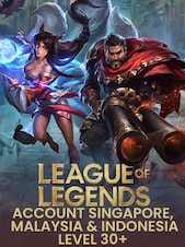 League of Legends Account Singapore, Malaysia & Indonesia Server Level 30+ PC League of Legends Account Compte GLOBAL