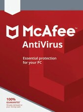 McAfee AntiVirus - PC, Android, Mac, iOS 15 miesięcy McAfee Klucz GLOBALNY