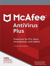 McAfee AntiVirus Plus - PC 1 rok Klíč GLOBÁLNÍ