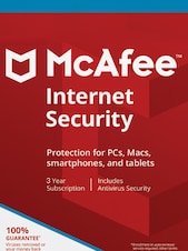 McAfee Internet Security - 3 años McAfee Clave GLOBAL