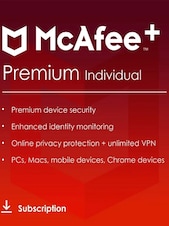 McAfee+ - Premium PC, Android, IOS 1 Year McAfee Key GLOBAL