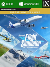 Microsoft Flight Simulator Premium Deluxe 40th Anniversary Edition Xbox Series X/S, Windows 10 Xbox Live Account GLOBALE