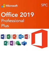 Microsoft Office Professional 2019 - Plus PC 5 zařízení Microsoft Klíč GLOBÁLNÍ