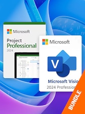 Microsoft Project 2024 Pro + Microsoft Visio Pack 2024 Pro Bundle - Pro PC Microsoft Key GLOBAL