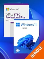 Microsoft Windows 11 Home & Microsoft Office 2024 LTSC Pro Plus Bundle - PC Microsoft Key GLOBAL