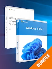 Microsoft Windows 11 Pro & Microsoft Office Home & Student 2019 Bundle (PC) - Microsoft Key - GLOBAL Microsoft Key GLOBAL