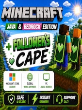 Minecraft: Java & Bedrock Edition + Follower’s Cape PC Microsoft Store Konto GLOBALNY