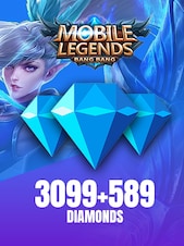 Mobile Legends: Bang Bang 3099 + 589 Diamonds In App GLOBAL
