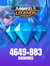 Mobile Legends: Bang Bang 4649 + 883 Diamonds In App GLOBAL