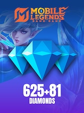 Mobile Legends: Bang Bang 706 Diamonds (625 Diamonds + 81 Bonus) Direct Top-up GLOBAL
