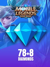 Mobile Legends: Bang Bang 78 + 8 Diamonds In App GLOBAL
