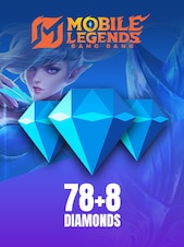 Mobile Legends: Bang Bang 86 Diamonds (78 Diamonds + 8 Bonus) Direct Top-up GLOBAL