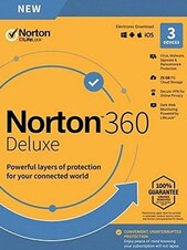 Norton 360 - Deluxe PC, Android, Mac, iOS 1 jaar NortonLifeLock Sleutel GLOBAL