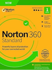 Norton 360 - Standard Non-Subscription PC, Android, Mac, iOS 1 Jahr NortonLifeLock Schlüssel EUROPA