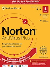 Norton AntiVirus Plus - PC, Mac 1 año NortonLifeLock Clave EUROPA