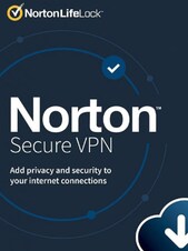 Norton Secure VPN PC, Android, Mac, iOS 1 Cihaz 1 Yıl NortonLifeLock Anahtar KÜRESEL