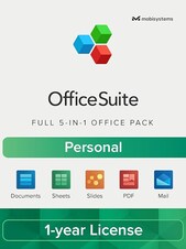 OfficeSuite - Personal PC, Android, IOS 1 User 1 jaar OfficeSuite Sleutel GLOBAL
