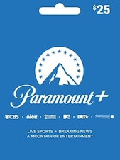 Paramount Plus Gift Card 25 USD Paramount + Clave ESTADOS UNIDOS