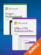 Project 2024 Pro LTSC + Office 2024 LTSC Pro Plus Bundle - PC Microsoft Key GLOBAL