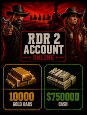 RDR 2 Account 10000 Gold Bars | $750000 Cash | Red Dead Redemption Online PC Rockstar Konto GLOBAL