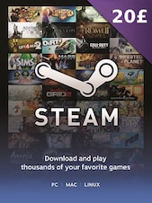 Steam Gift Card 20 GBP Steam Chiave REGNO UNITO