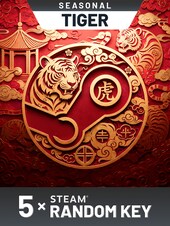 Tiger Random 5 Keys PC Steam Klucz GLOBALNY