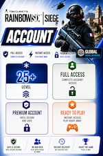 Tom Clancy's Rainbow Six Siege Account 25+ Level PC Ubisoft Connect Fiók GLOBÁLIS