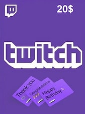 Twitch Gift Card 20 USD twitch Key UNITED STATES