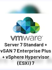 VMware vCenter Server 7 Standard + vSAN 7 Enterprise Plus + vSphere Hypervisor (ESXi) 7 - PC Nielimitowane urządzenia Dożywotnio Broadcom Klucz GLOBALNY