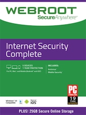 Webroot Internet Security Complete - 1 Year Key GLOBAL