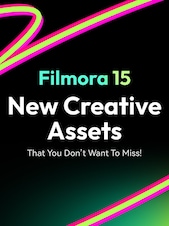 Wondershare Filmora 15 with Creative Assets - Premium PC 1 Gerät 1 Jahr Wondershare Konto GLOBAL
