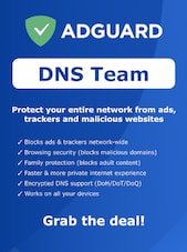 AdGuard DNS Team - PC, Android, Mac, iOS 200 dispozitive 1 Month AdGuard Cheie GLOBAL