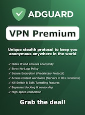 AdGuard VPN 10 eszköz 1 hónap AdGuard Kulcs GLOBÁLIS
