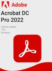 Adobe Acrobat Pro DC 2022 - PC 1 Apparaat Levenslang Adobe Sleutel GLOBAL