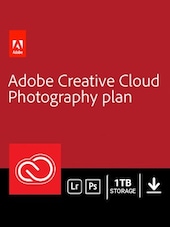 Adobe Creative Cloud Photography Plan Subscription - 1 TB 1 mes Adobe Clave GLOBAL