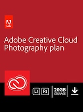 Adobe Creative Cloud Photography Plan Subscription - 20 GB 3 mois Adobe Clé GLOBAL