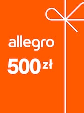 Allegro Karta Podarunkowa 500 PLN Allegro Klucz POLSKA