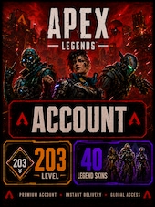 Apex Legends Account 203 Level + 40 Legend Skins PC EA App Fiók GLOBÁLIS