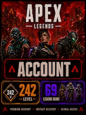 Apex Legends Account 242 Level + 69 Legend Skins PC EA App Fiók GLOBÁLIS