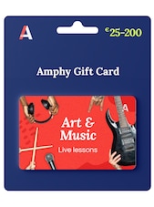 Art and Music Online Classes Gift Card 150 EUR Amphy Key