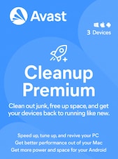 Avast Cleanup - Premium PC, Android, Mac, iOS 3 Geräte 1 Jahr Avast Schlüssel GLOBAL