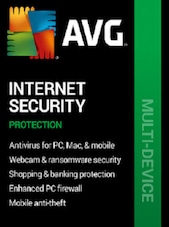 AVG Internet Security - PC, Android, Mac, iOS 10 Devices 1 Year AVG Key GLOBAL