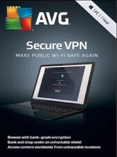 AVG Secure VPN 1 Device 1 Year GLOBAL AVG Klíč GLOBÁLNÍ