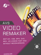 AVS Video ReMaker - PC 1 Cihaz 1 Yıl Avs4you Anahtar KÜRESEL